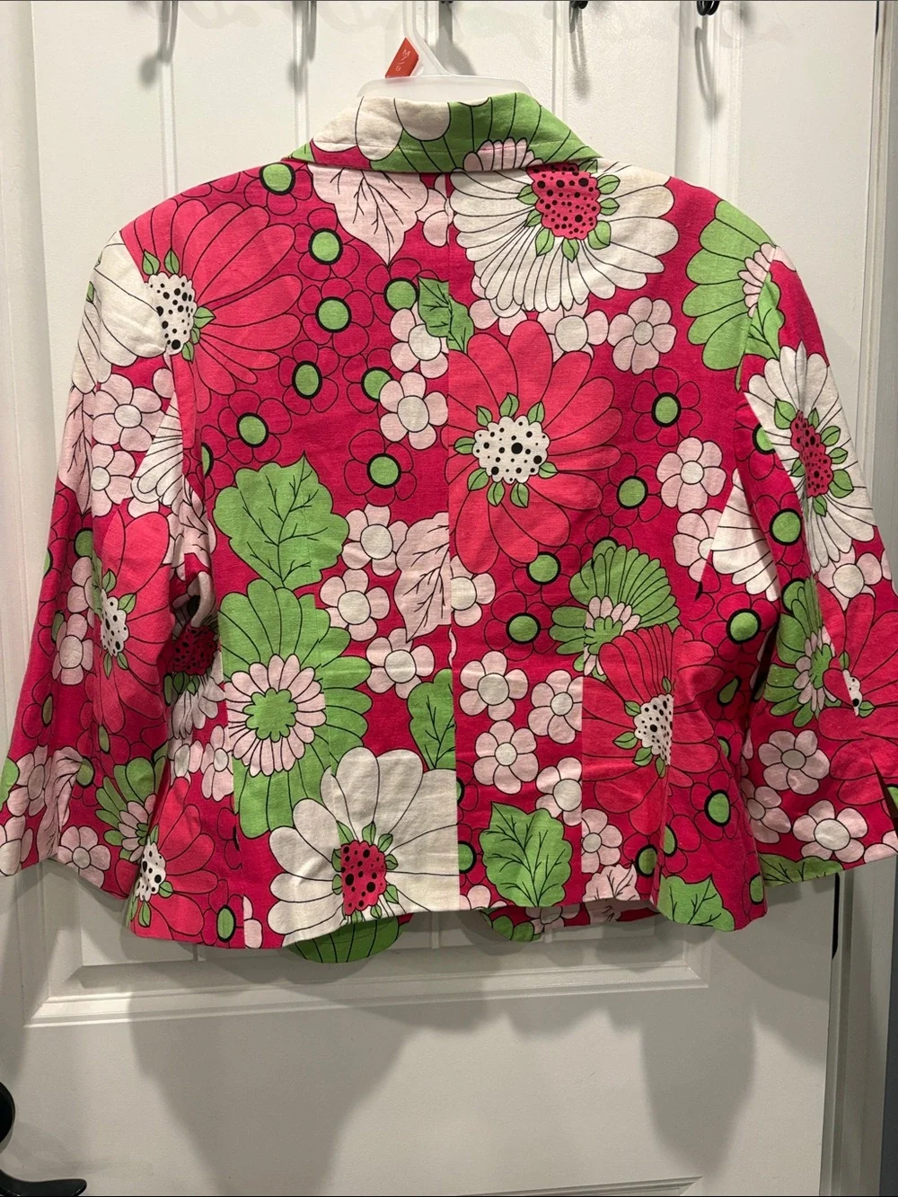 Women’s  Giorgio Fiorlini Collection floral pink green blazer jacket